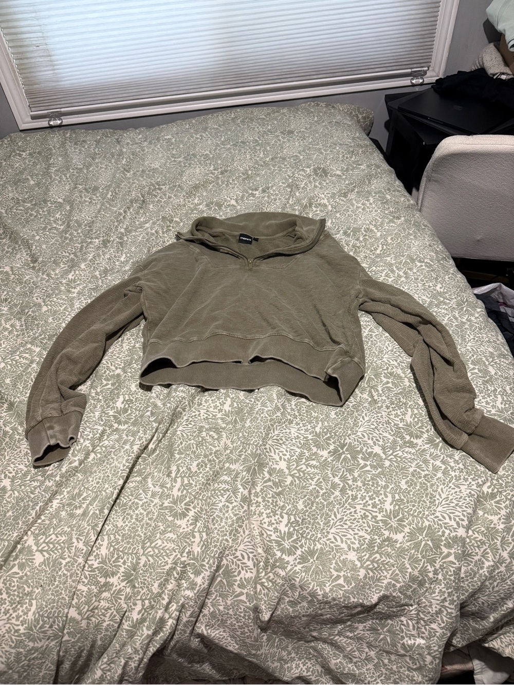 Green Half Zip Top